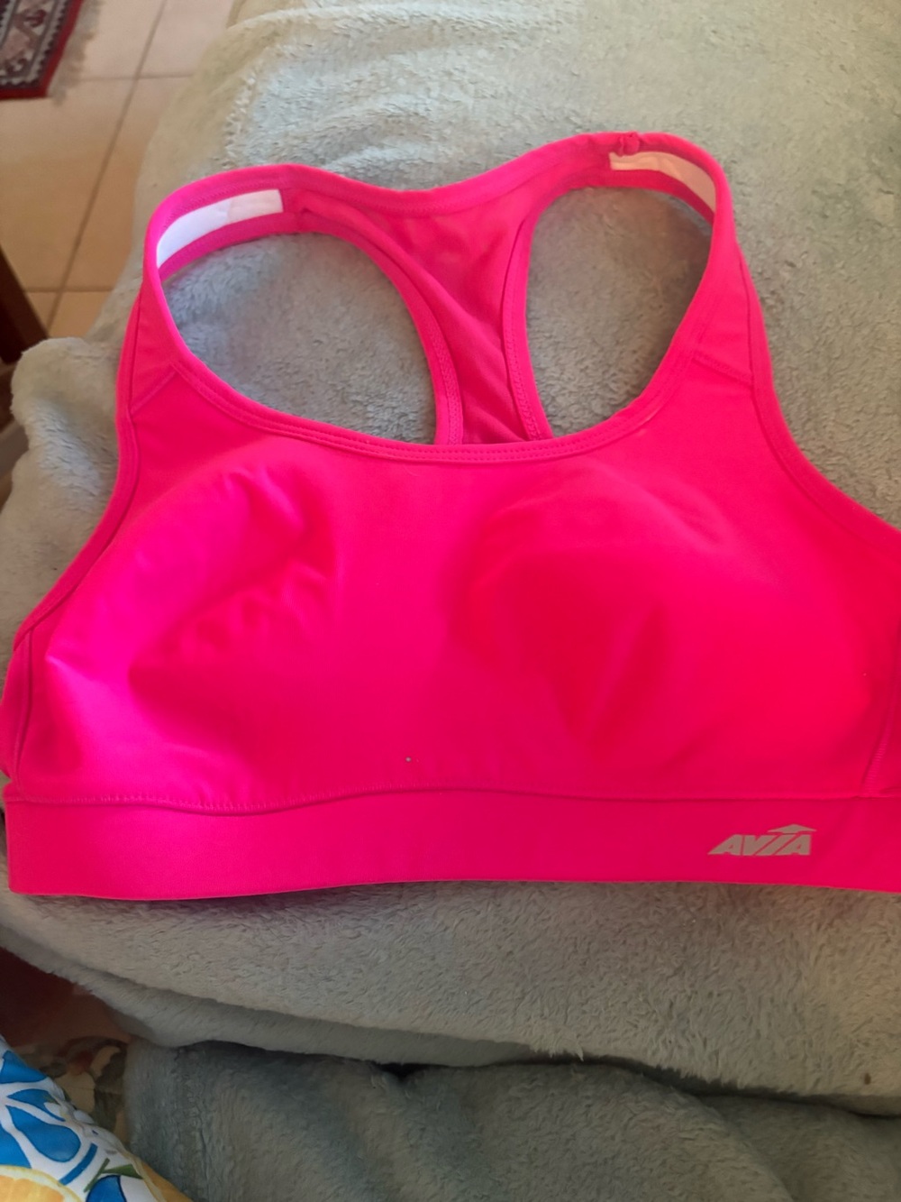 Avia Bright Pink Racerback Performance Sports Bra